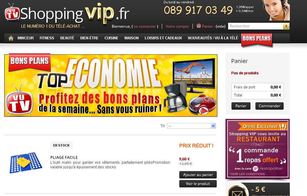 ShoppingVIP Interface